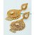 Voylla White Stone Studded Drop Designer Chain Dangled Earrings