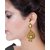 Voylla White Stone Studded Drop Designer Chain Dangled Earrings