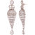 Voylla Silver Plated Chandelier Earrings