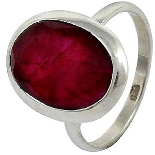 Ruby stone silver ring price online