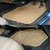 Trigcars Cream rubber floor mat for Datsun Redi Go