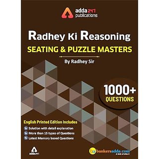 Buy Radhey Ki Reasoning Seating And Puzzle Masters By Radhey Sir English Printed Edition Online 365 From Shopclues