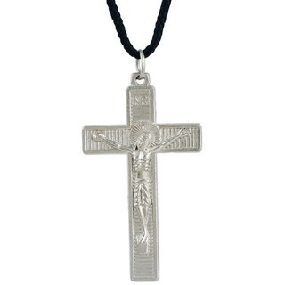                       MissMister 316L Stainless Steel Simple and Sober Jesus Christ Crucifix Cross Locket Chain Pendant Necklace,for Men and Women                                              