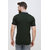 Colvyn Harris Men's casualwear Half Sleeve Mandarin Collar Luxury Dark Green Shirt