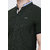 Colvyn Harris Men's casualwear Half Sleeve Mandarin Collar Luxury Dark Green Shirt