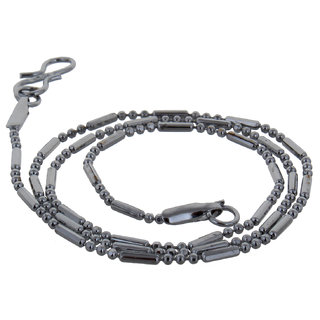 Lucky Jewellery Designer Rhodium Polish German Silver Chain Necklace For Men & Women (35-A3C-2644-R16)