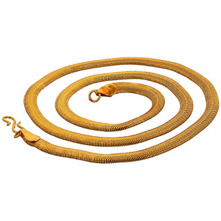 Lucky Jewellery Designer Gold Plated Snake Chain Necklace For Men & Women (150-A3C-684-G22)