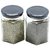 Glazzure Strong  Durable 450 ml Hexagon Glass Jar Containers for Honey, Dry Fruits, Grains, Pickles, Jams  other Kitchen Items with Rust Proof  Airtight caps  Set of 2 pcs
