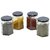 Glazzure Strong  Durable 450 ml Hexagon Glass Jar Containers for Honey, Dry Fruits, Grains, Pickles, Jams  other Kitchen Items with Rust Proof  Airtight caps  Set of 4 pcs