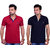 La Milano Men's Solid Cotton Polo T-shirt