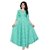 Florence Turquoise Chanderi Silk Solid Anarkali Gown