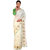 Saadhvi White Paper Silk Embroidered Saree With Blouse