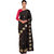 Saadhvi Black Paper Silk Embroidered Saree With Blouse