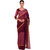 Saadhvi Pink Striped Cotton Silk Saree with Blouse