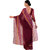 Saadhvi Pink Striped Cotton Silk Saree with Blouse