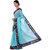 Saadhvi Turquoise Bhagalpuri Silk Lace Saree With Blouse