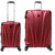 Timus Leo Red 55 Cm and 75CM Hard Luggage 8 Wheel Trolley Suitcase For Travel Cabin and Check-in Luggage 