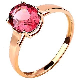                       Original Ruby Stone 7.5 Ratti  Ring Original  Natural Manik/Chunni Gold Plated Ring Adjustable Ring For Unisex By CEYLONMINE                                              