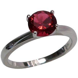                       Certified 6.75 Carat Stone Ruby/Manik  silver plated ring original Ruby Stone designer finger ring by CEYLONMINE                                              