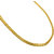 MissMister Gold Plated Flat Snake Chain Design, 26Inch, Necklace Chain Men Women