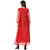 Saadhvi Red Net Embroidered Semi Stitched Gown