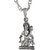 MissMister Silver Plated, flying Hanuman Bajrang Bali, Hindu God Chain Pendant Fashion Jewellery, by MissMister
