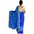 Sahej Suits Royal Blue Phulkari Saree For Women/Girls