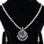 SILVERSHINE silverplated Designer traditional Long Pearl Drop Round pendant Necklace set for women Jewellery set