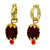 MissMister Gold plated Pure Rudraksh Earrings Men women