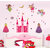 Pvc Girls Room Disney Princess And Castle Wall Sticker (51X39 Inch)