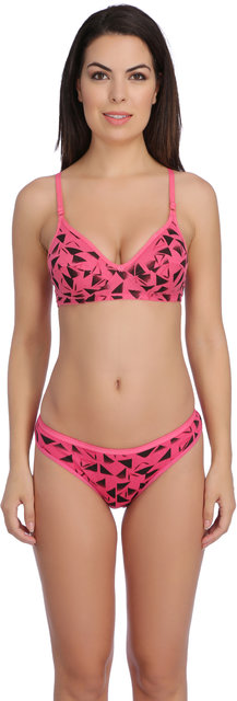 Buy Popocracy Pink Hosiery Sexy Bra & Panty Set for Girls & Women Online @ ₹ 249 from ShopClues