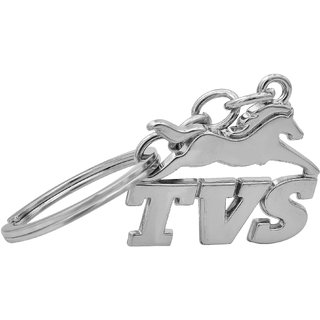 MissMister Stainless steel, TVS Logo Bike Keyring, Keychain Accessories Latest TVS