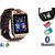 DOITSHOP DZ09 Unisex Bluetooth Golden Smartwatch Compatible with All Mobile Phones