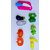 Funbee Realistic Sliceable 5 Pcs Fruits Cutting Play Toy Set, Can Be Cut in 2 Parts -Knife,  and Cutting-Board