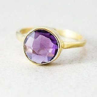                       CEYLONMINE- IGA Original Amethyst Stone 5.25 Ratti  Ring Original & Natural Jamuniya gold Plated Ring Adjustable Ring For Unisex                                              