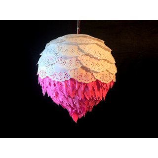 Buy Eco Friendly Modern Round Diwali Lantern made of lightweight paper PINK Online 850 from ShopClues