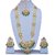 NUHA Fashion Jewelry Gold Plated Kundan Pearl FancyTraditional Jewellery Set with Earrings  tikka for Women  Girls