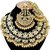 NUHA Fashion Jewelry Gold Plated Kundan Pearl FancyTraditional Jewellery Set with Earrings  tikka for Women  Girls