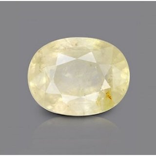 3.67 Ct Yellow Sapphire Pukhraj Natural Lab Certified 3.67 Ct Yellow Sapphire Pukhraj Natural Lab Certified