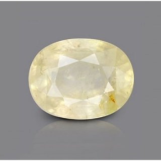                       9.25 Ratti Natural Unheated Stone Yellow Sapphire Gemstone P                                              