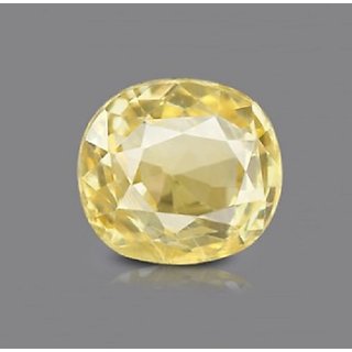 7.25 Ct Yellow Sapphire Pukhraj Natural Lab Certified 7.25 Ct Yellow Sapphire Pukhraj Natural Lab Certified