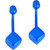 MissMister Alloy Teal Blue Square Cube Both Side Fashion Earrings For Girl and Women