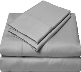 SGI Bedding 600 TC 100  Egyptian Cotton 1 Flat Sheet and 2 Pillowcase, King Size