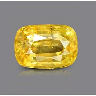                       3.67 Ct Yellow Sapphire Pukhraj Natural Lab Certified                                              