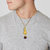 MissMister Gold plated Shiv and Original Rudraksh pendant Men women