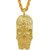 MissMister Gold plated Brass, Super heavy skeleton Fashion chain pendant Men Macho jewellery Stylish