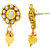 MissMister Gold Plated Blue Colour Meenakari and Kundan, Kairi Shape Handmade Chain Pendant Set Ethnic Traditional jewellry Necklace Set for Women