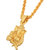 MissMister Gold Finish Ganesh Vinayak Vakratunda Image Chain Hindu god pendant For Men And Women