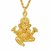 MissMIster Brass Gold Ganpati Ganesh pendant Men Women Hindu God temple jewellery