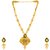 MissMister Gold Plated Kundan Meenakari Pearl Drop Royal Rajwada Queens Pendant Set Jewellery for Women